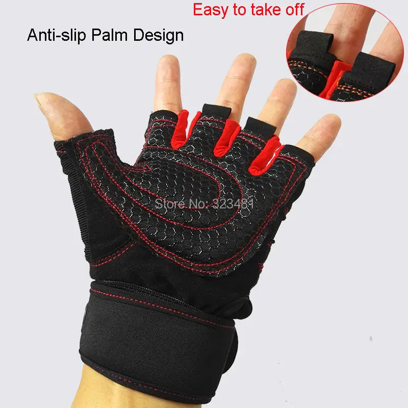 Anti Skid Crossfit Gloves with Belt