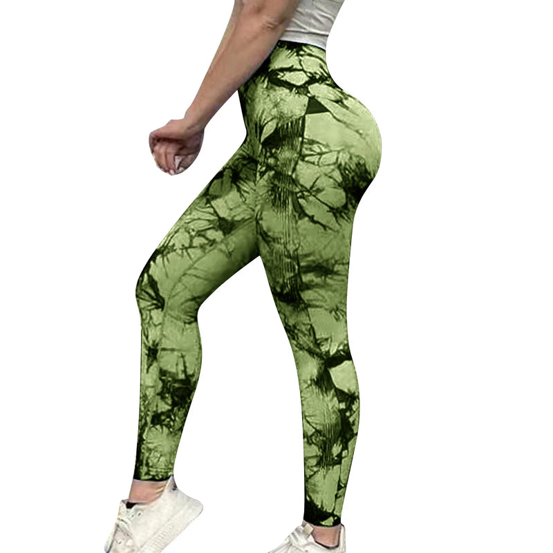 Breathable Seamless Tie Dye Leggings