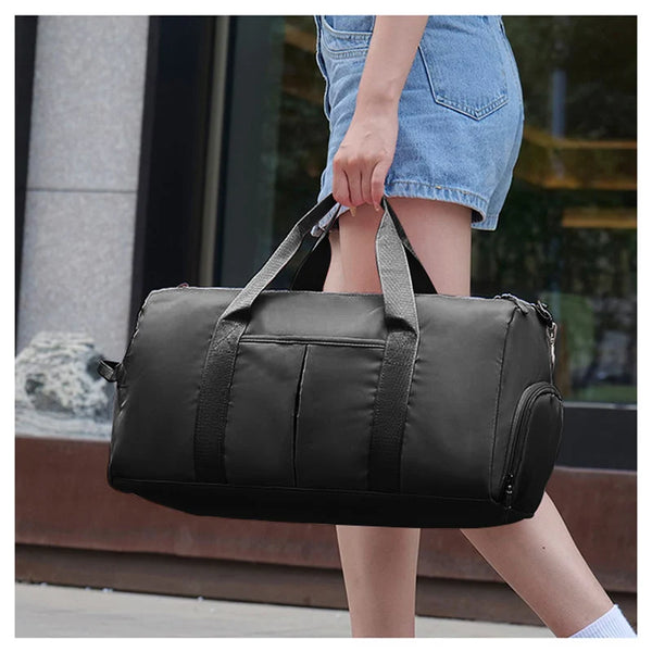 Simple Black Sports Bag