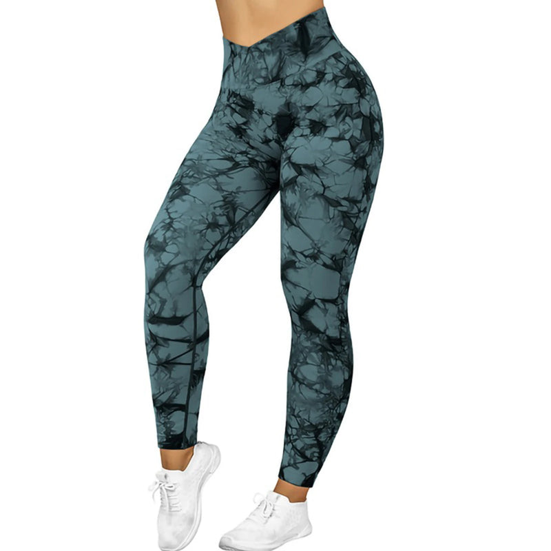 Breathable Seamless Tie Dye Leggings