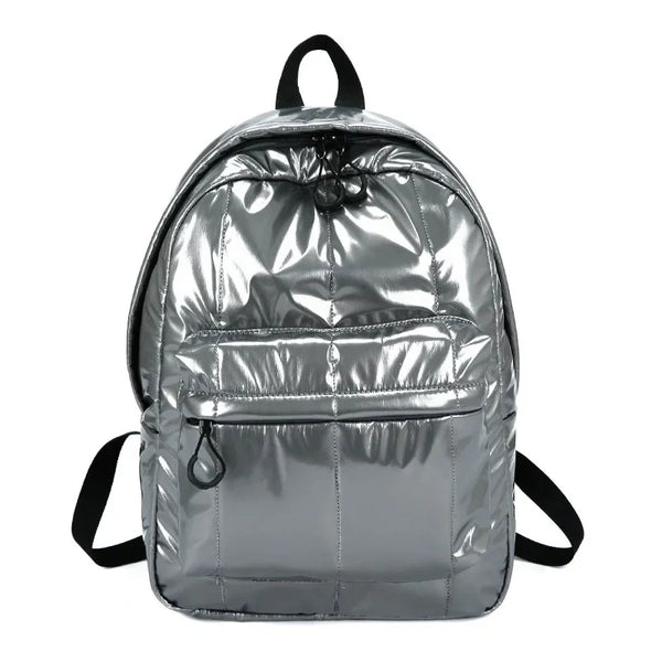 Glossy Leather Sports Backpack